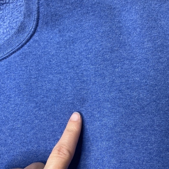 Jerzees Kitty Cat Floral Blue Sweatshirt Size Large - Picture 7 of 7